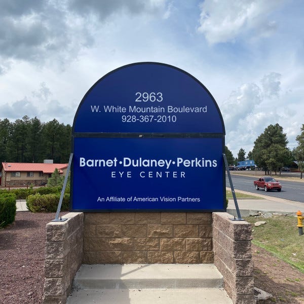 Barnett Dulaney Perkins Eye Center Monument SIgn created and Installed by Arcadia Signarama 602.954.4680 or online at http://www.ArcadiaSignarama.com
