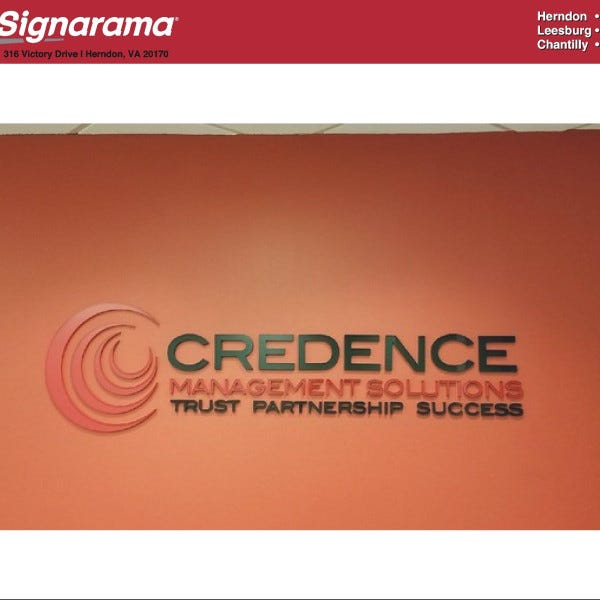 Credence Interior Dimensional Letters