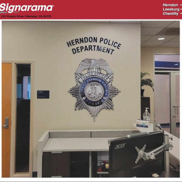 Herndon PD Dimensional Letters