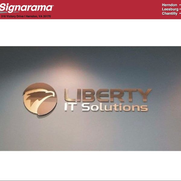 Liberty IT Solutions Interior Dimensional Letters