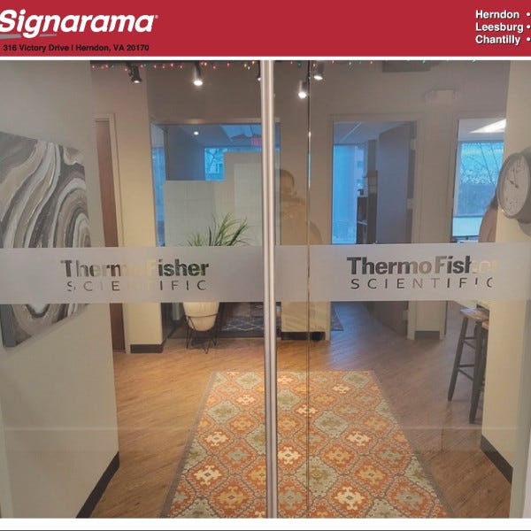 ThermoFisher Interior Door Frosting