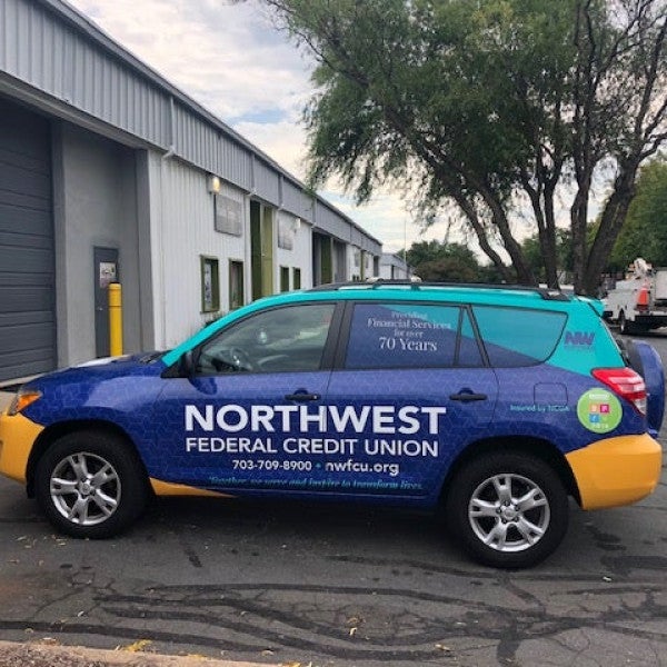 Vehicle Graphics for Northwest Federal Credit Union in Herndon, VA