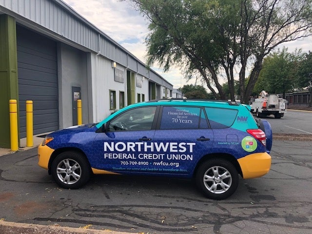 Vehicle Graphics for Northwest Federal Credit Union in Herndon, VA