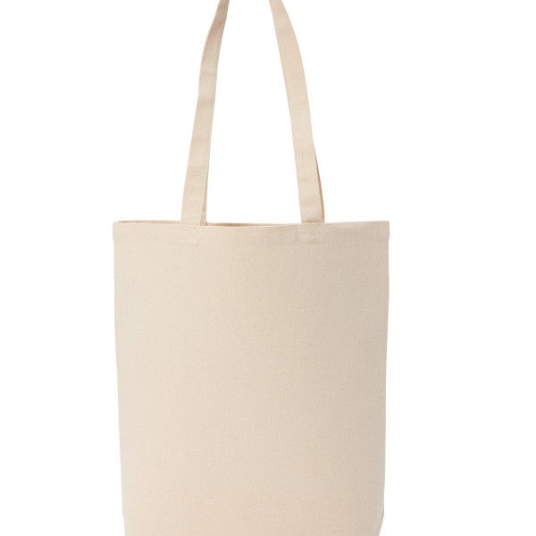 Custom Recycled premium canvas ‘flat base’ shopper