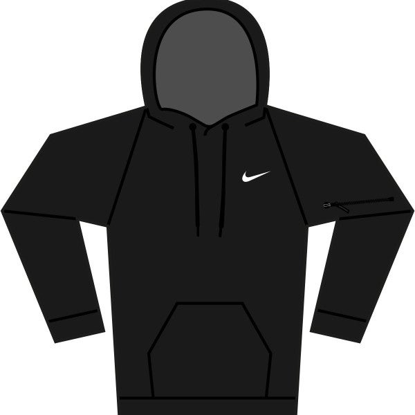 Custom Nike men’s pullover fitness hoodie
