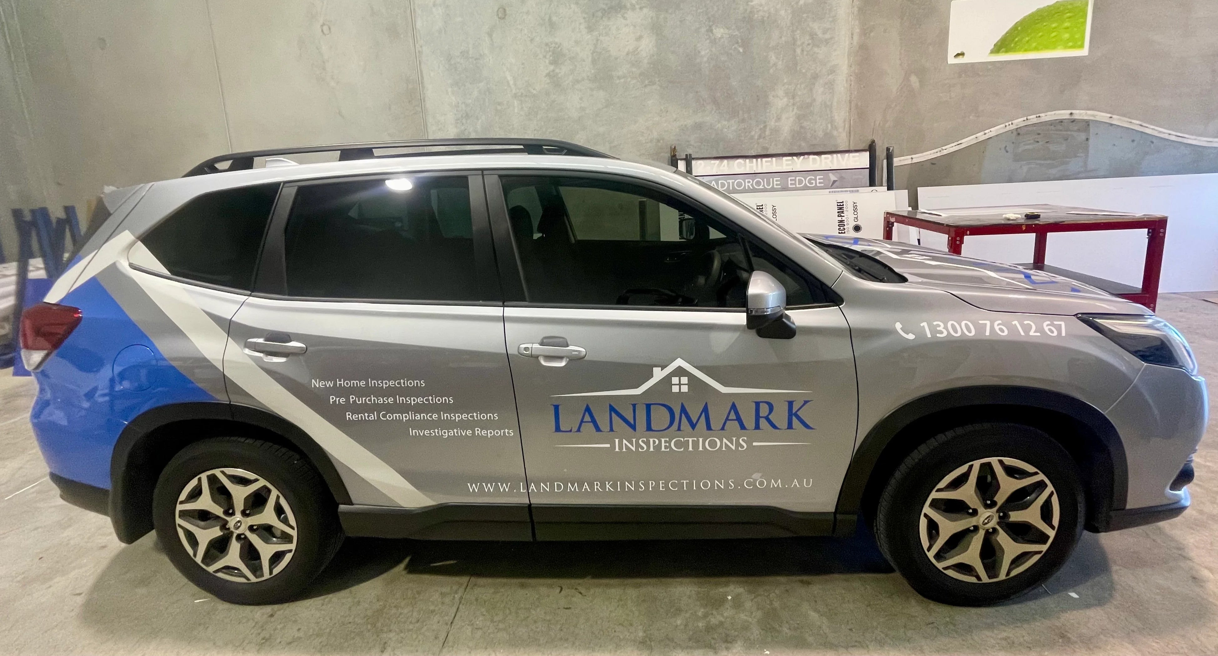Vehicle Signage - Landmark Inspections.