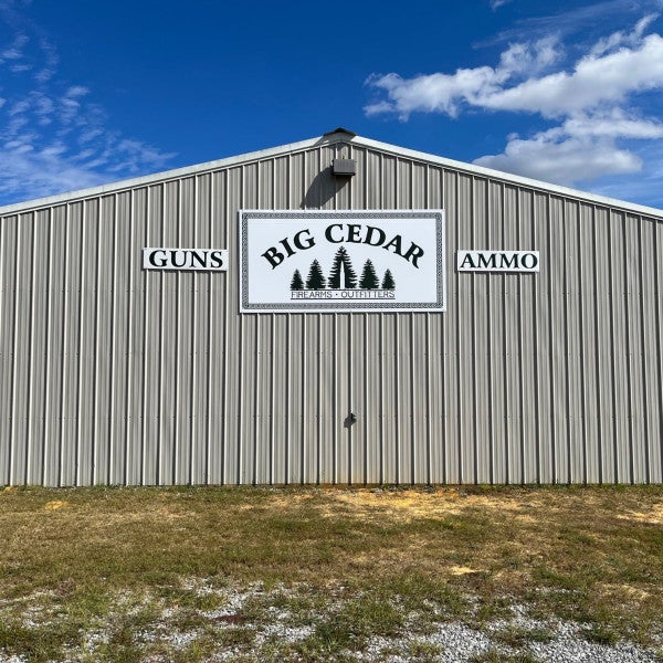 Big Cedar Building Sign