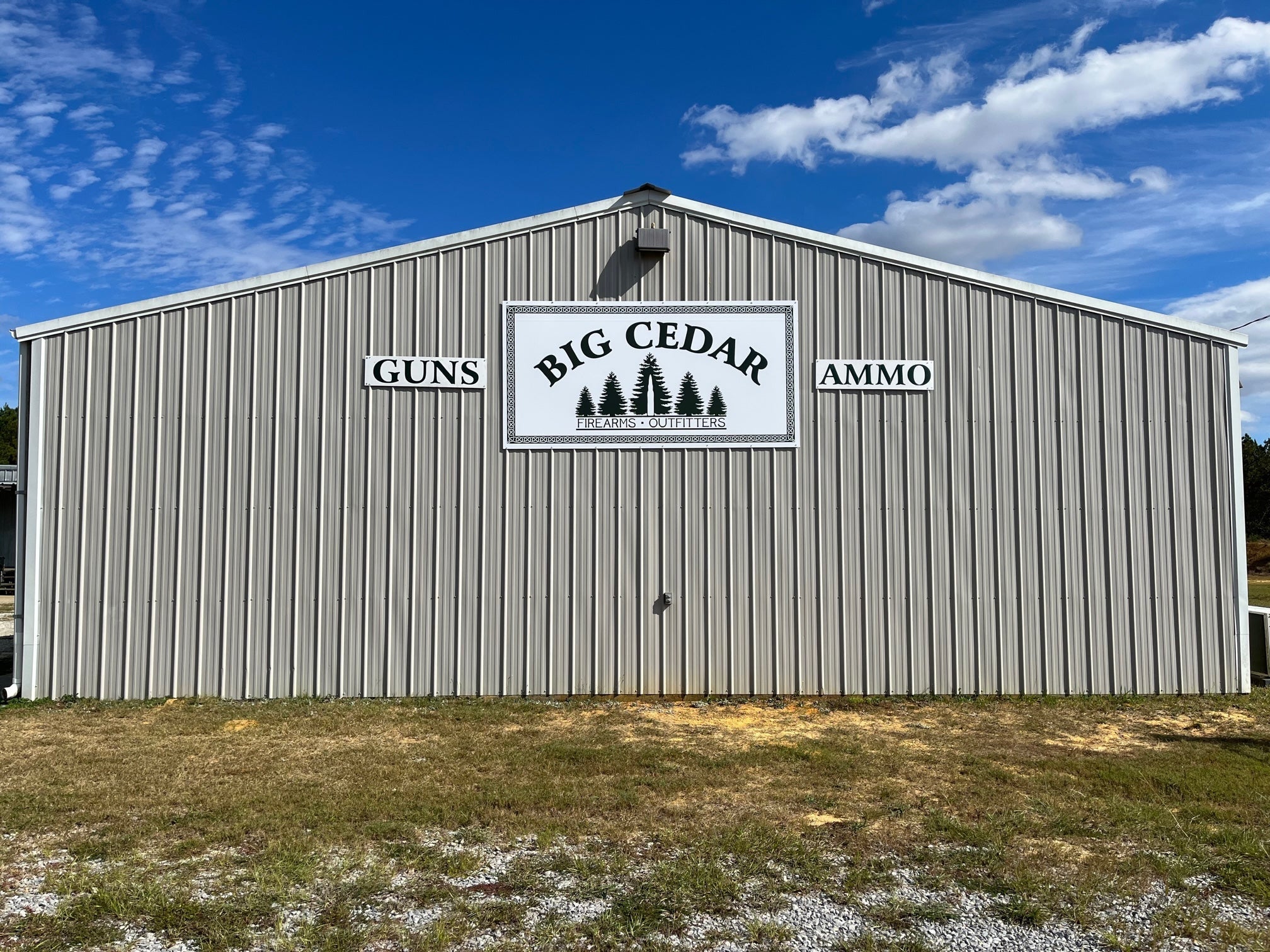 Big Cedar Building Sign