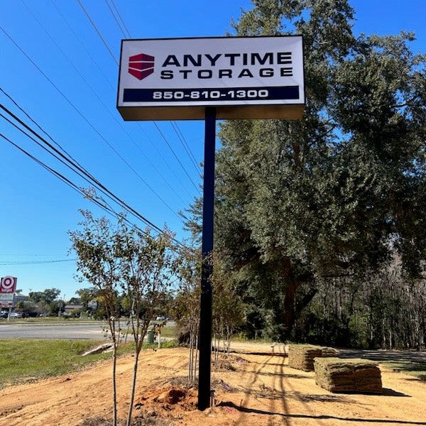 Anytime Storage Pole Sign