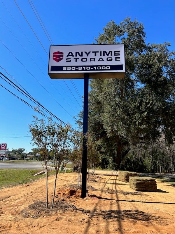 Anytime Storage Pole Sign