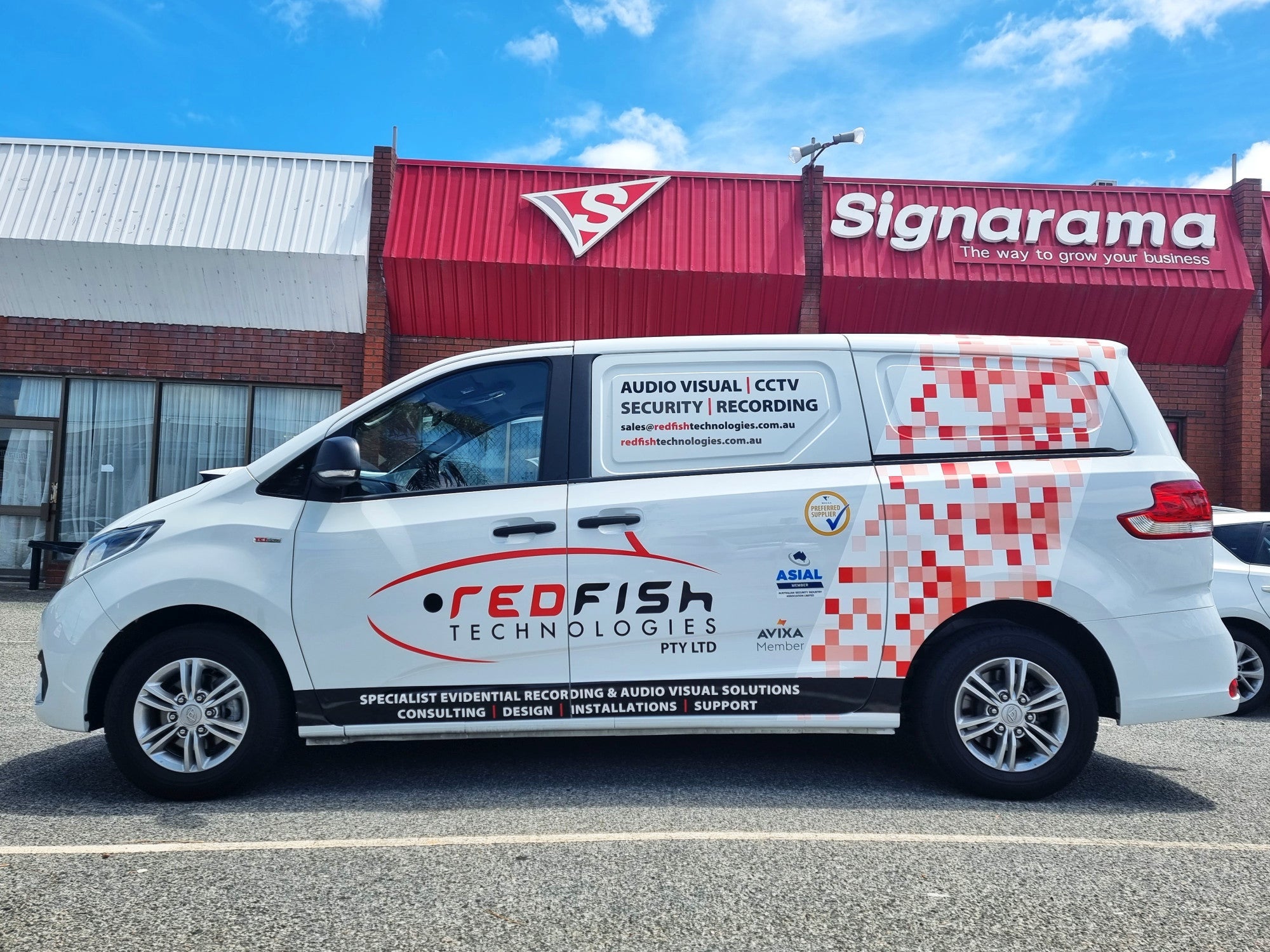 Redfish Technologies Van Wrap