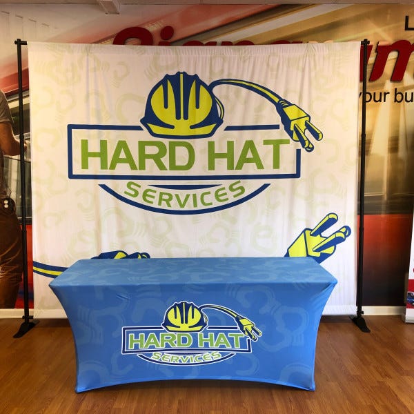 Hard Hat Services Tradeshow Backdrop (1)