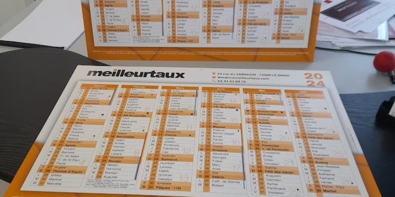 Calendriers personnalisés