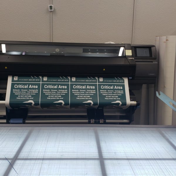 Sign making in action