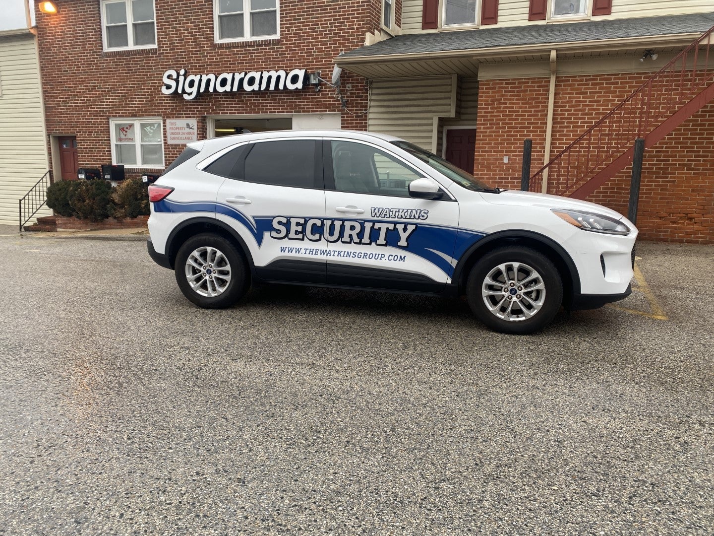 Watkins Security trusts Signarama of Catonsville to make their fleet stand out!