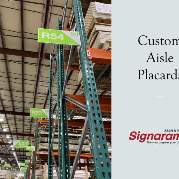 Custom Aisle Placards