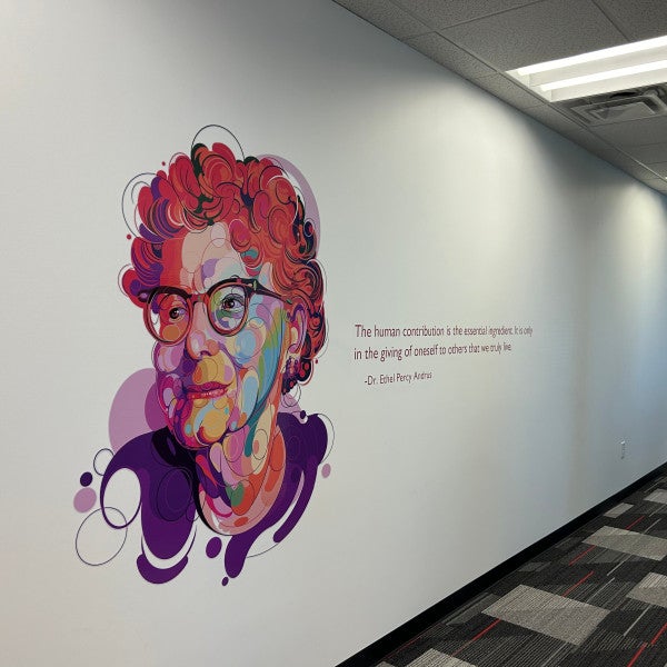 Wall Graphics for AARP Franklin's office.