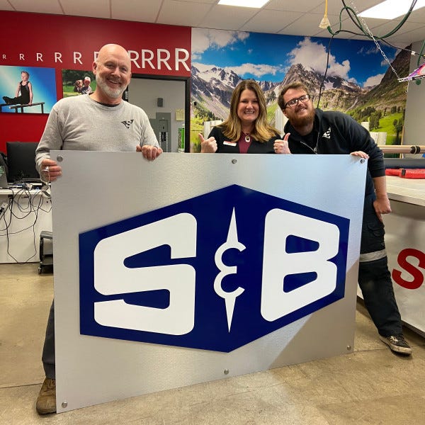 S&B Indoor Custom Sign Signarama Liberty
