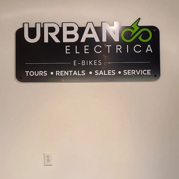 Urban Electrica indoor sign