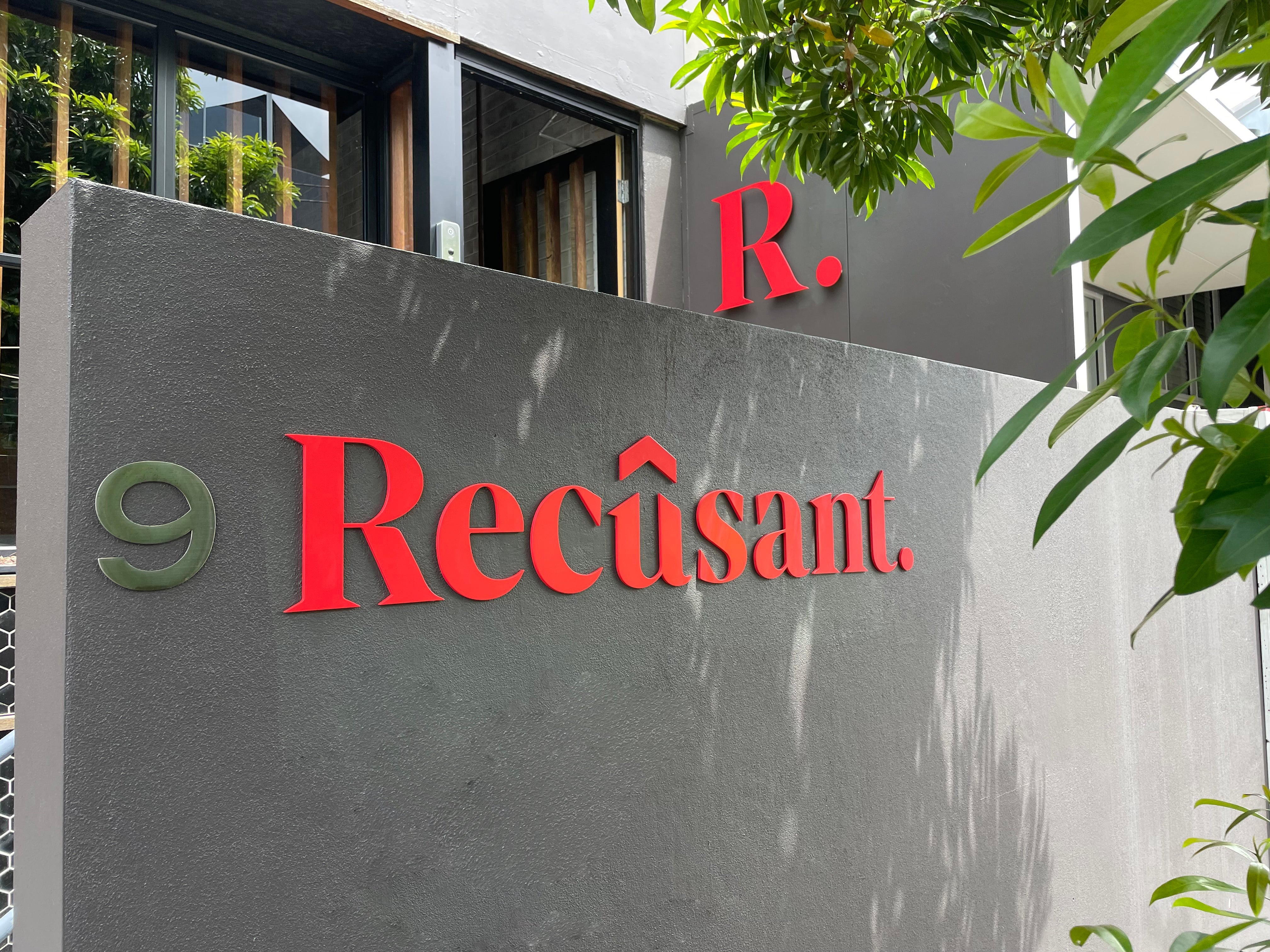 Recusant coming in red hot.
