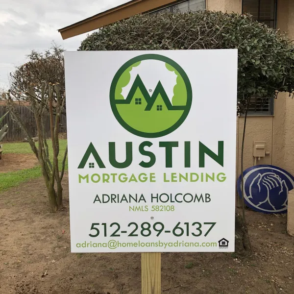 South Austin Post & Panel Sign