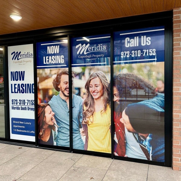 Graphics That Are Perforated for Leasing