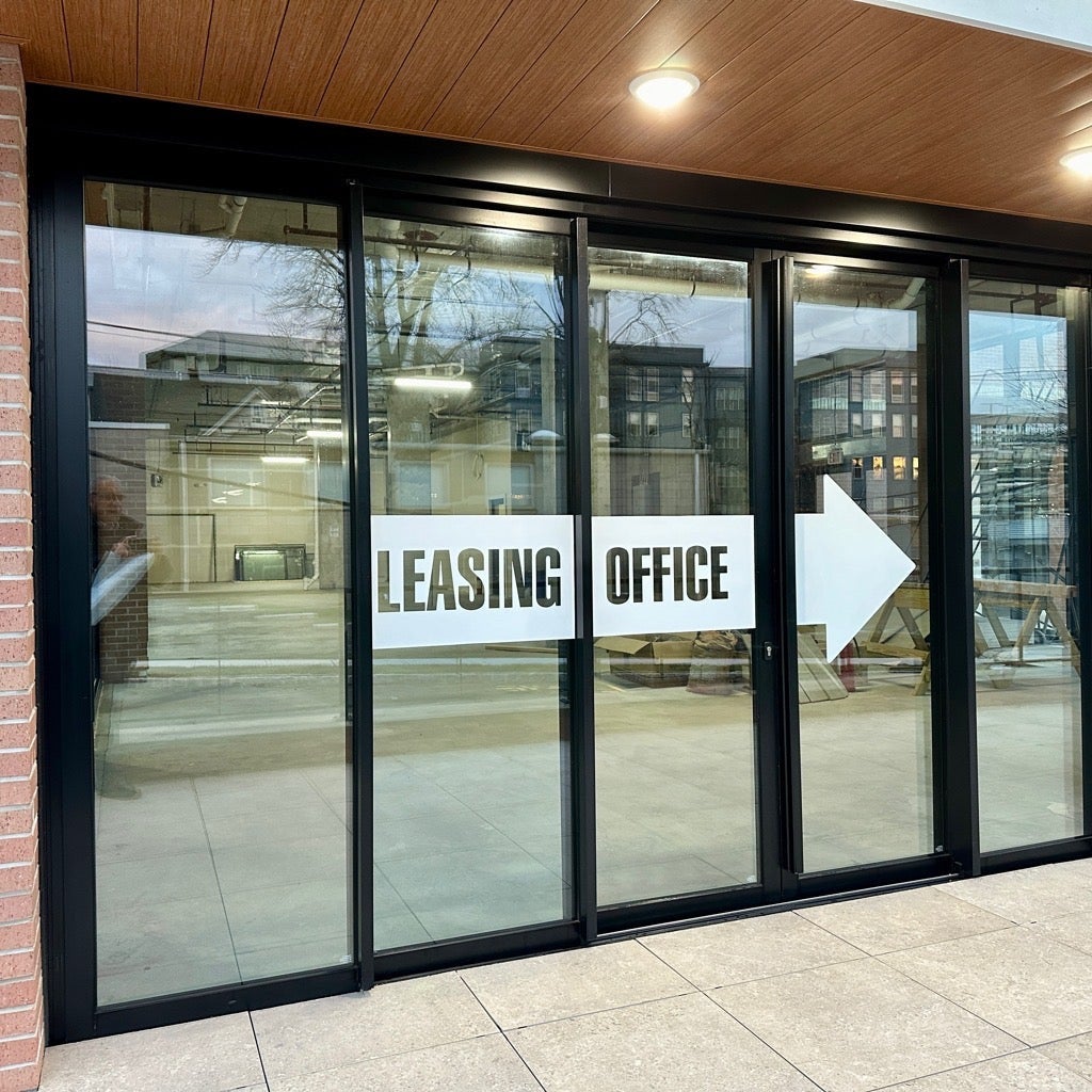 Graphics That Are Perforated for Leasing