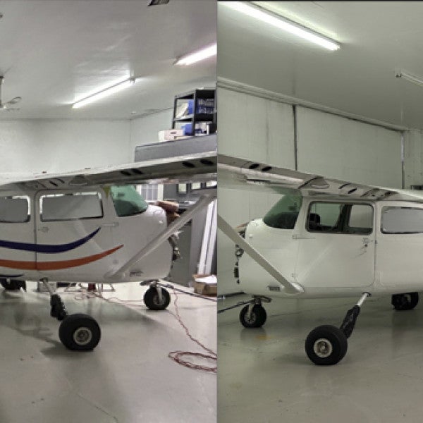Plane-before & after