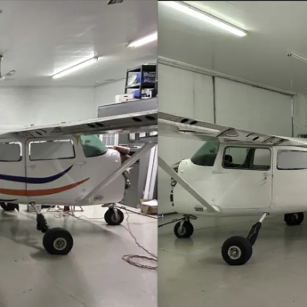 Plane-before & after