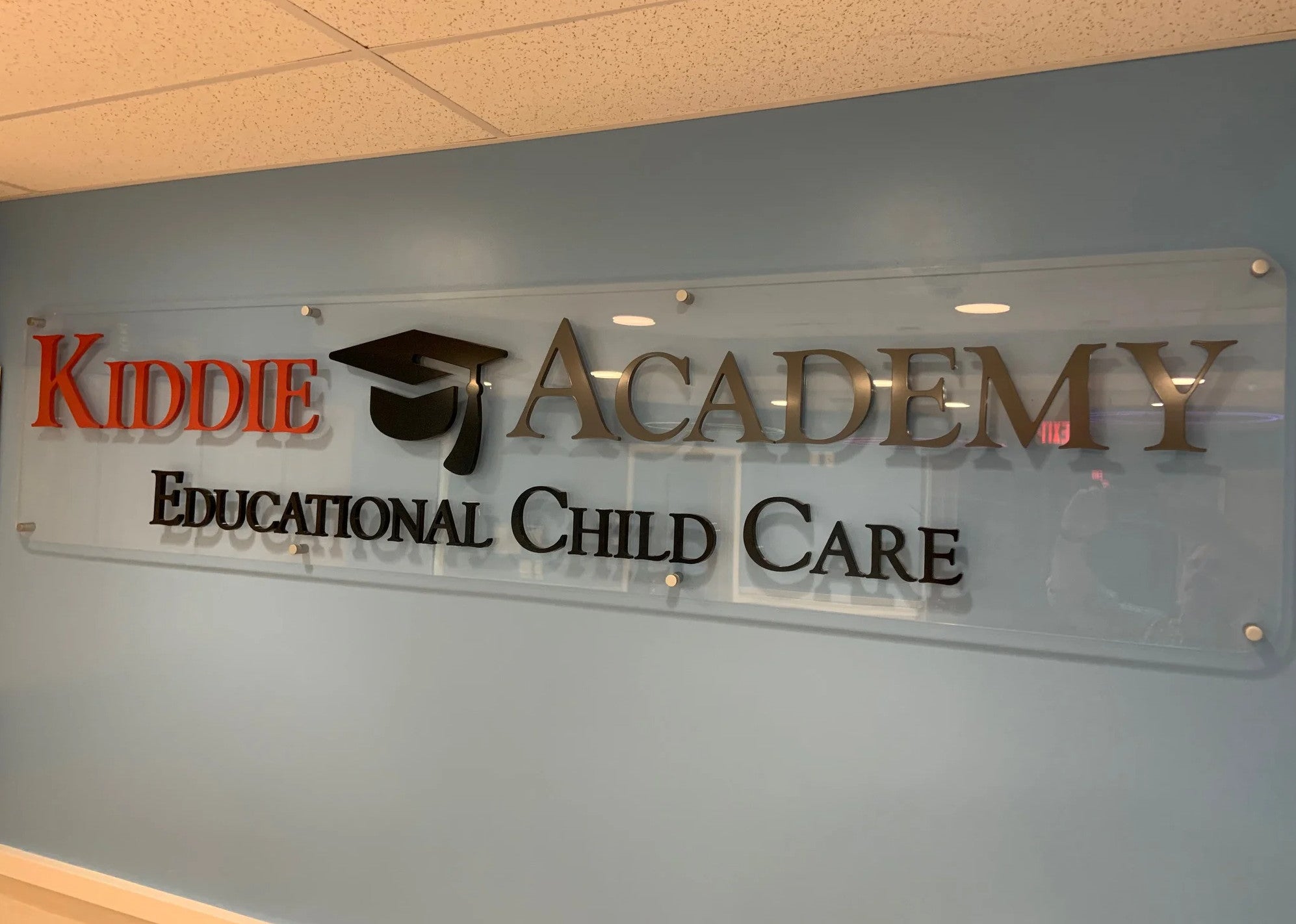 Monument Sign for Kiddie Academy in White Plains, NY