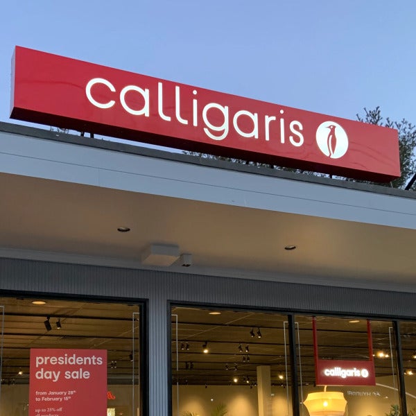 Fabricated Push-Thru Light Box Sign for Calligaris in Hartsdale, NY