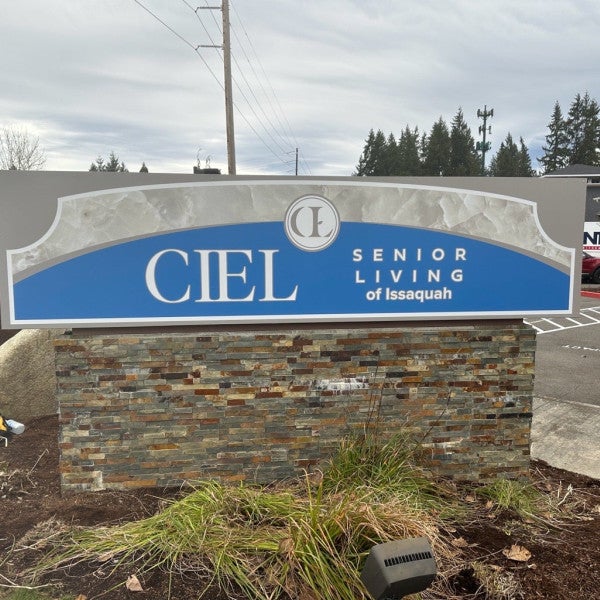 CIEL Senior Living Branded Monument - Issaquah, WA