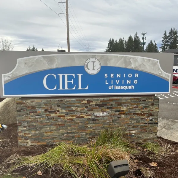 CIEL Senior Living Branded Monument - Issaquah, WA