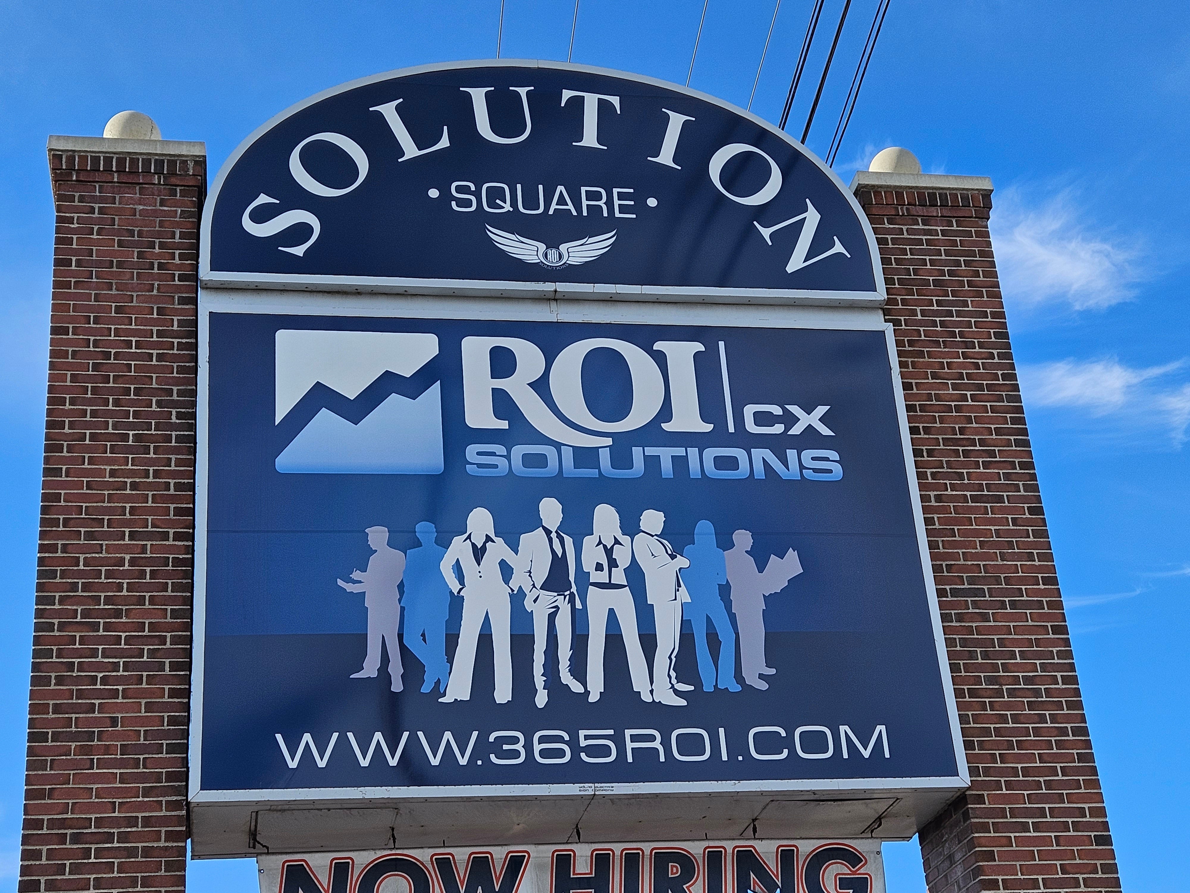 Building Exterior Halo Illuminated Brushed Metal Lettering • American Fork, Utah • Telecommunications Industry •ROIcx Solutions