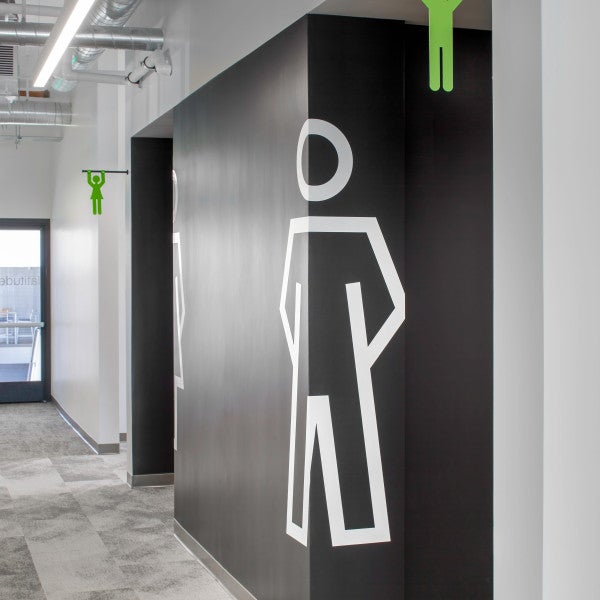 second floor rest rooms