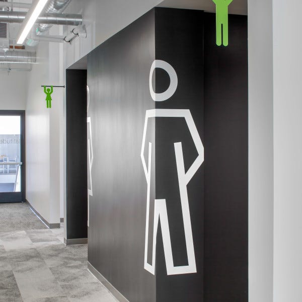 second floor rest rooms