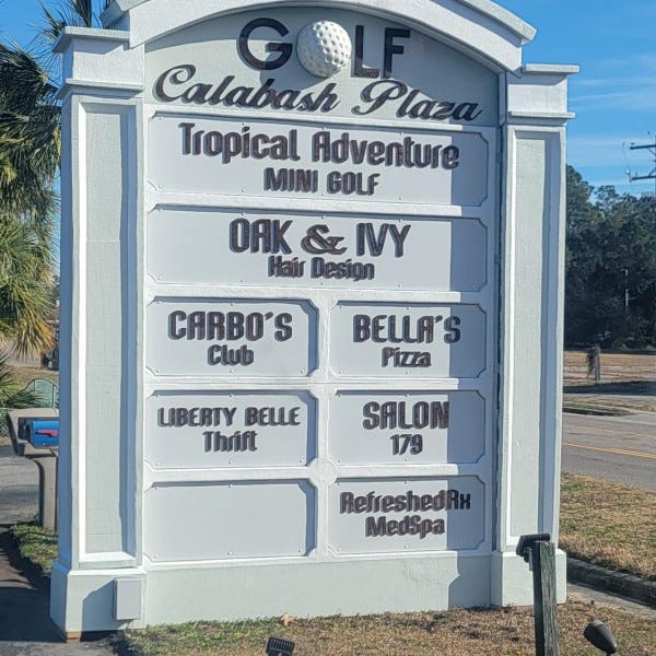 custom pylon sign, calabash nc
