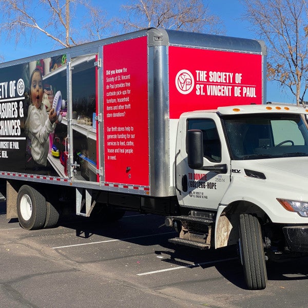 Box Truck Wrap for The Society of St. Vincent De Paul