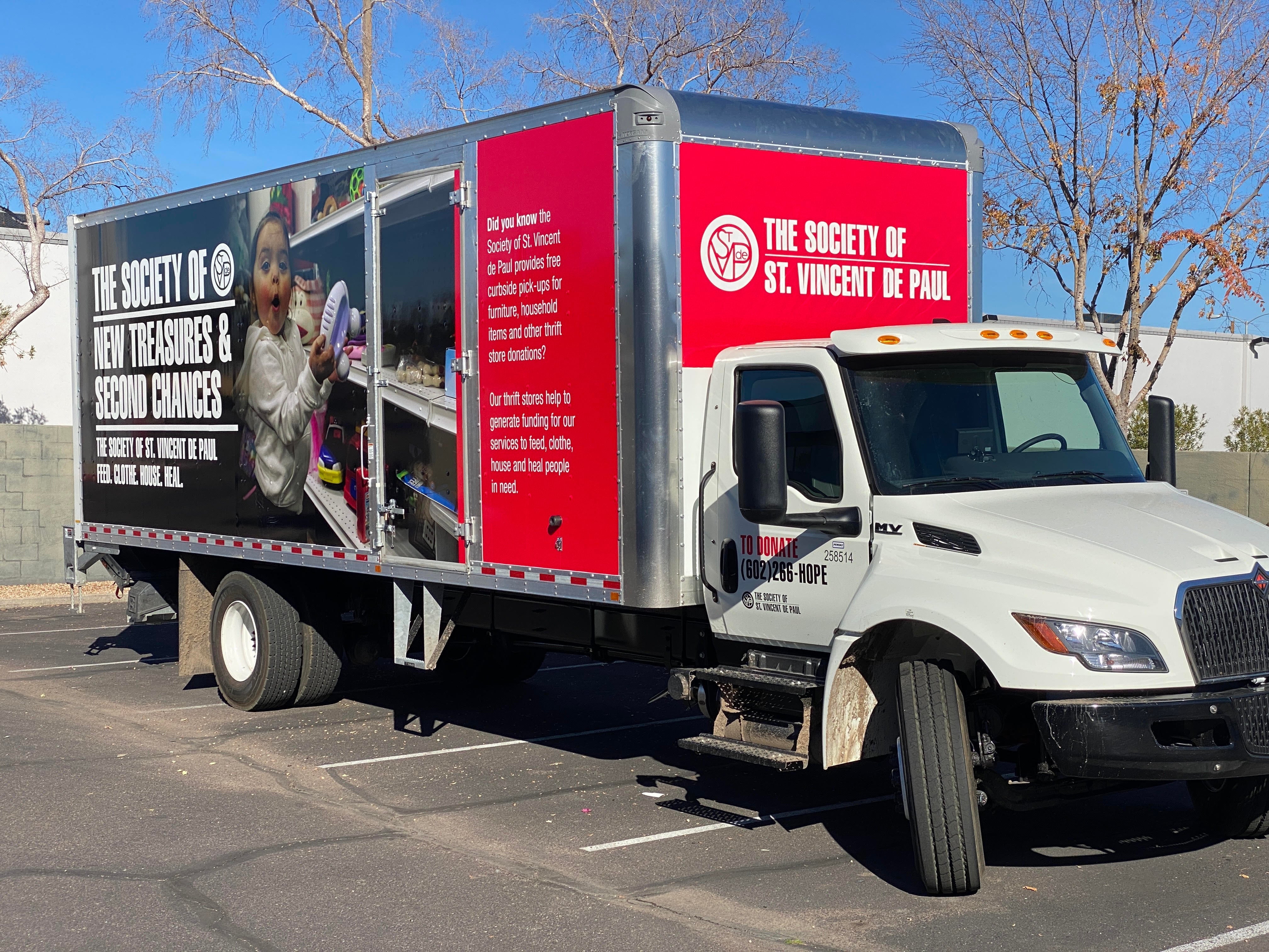 Box Truck Wrap for The Society of St. Vincent De Paul