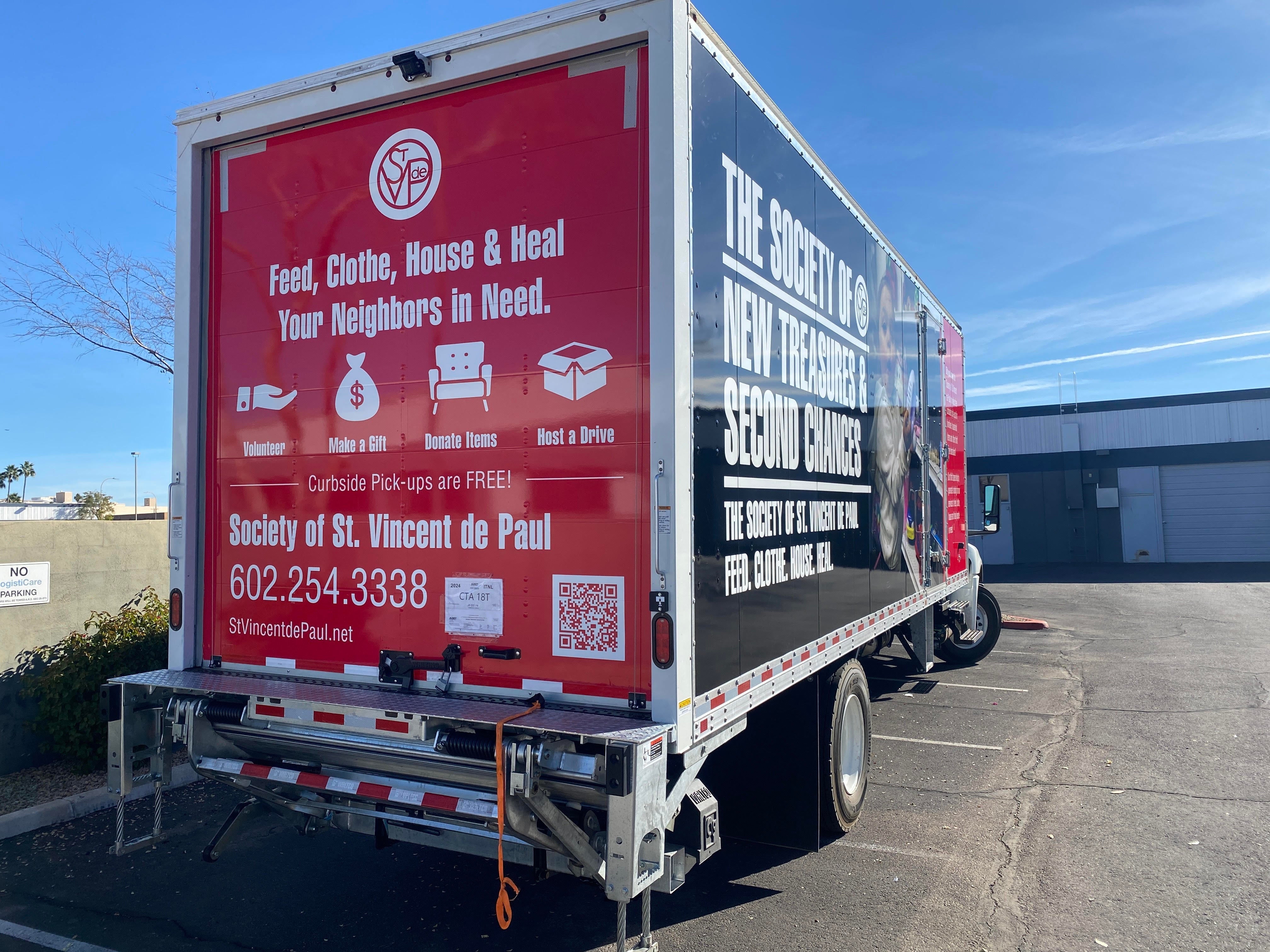 Box Truck Wrap for The Society of St. Vincent De Paul