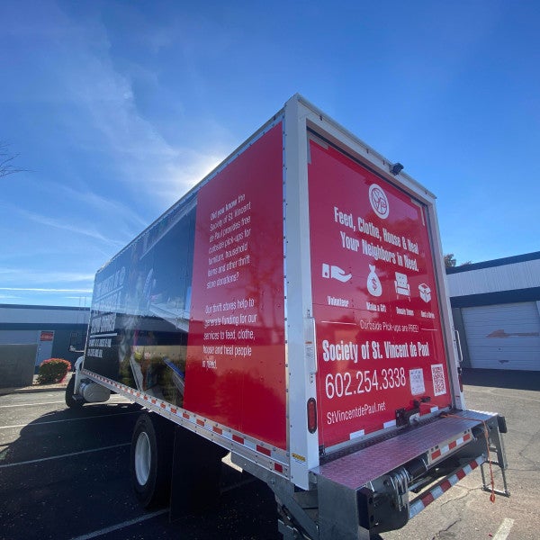 Box Truck Wrap for The Society of St. Vincent De Paul