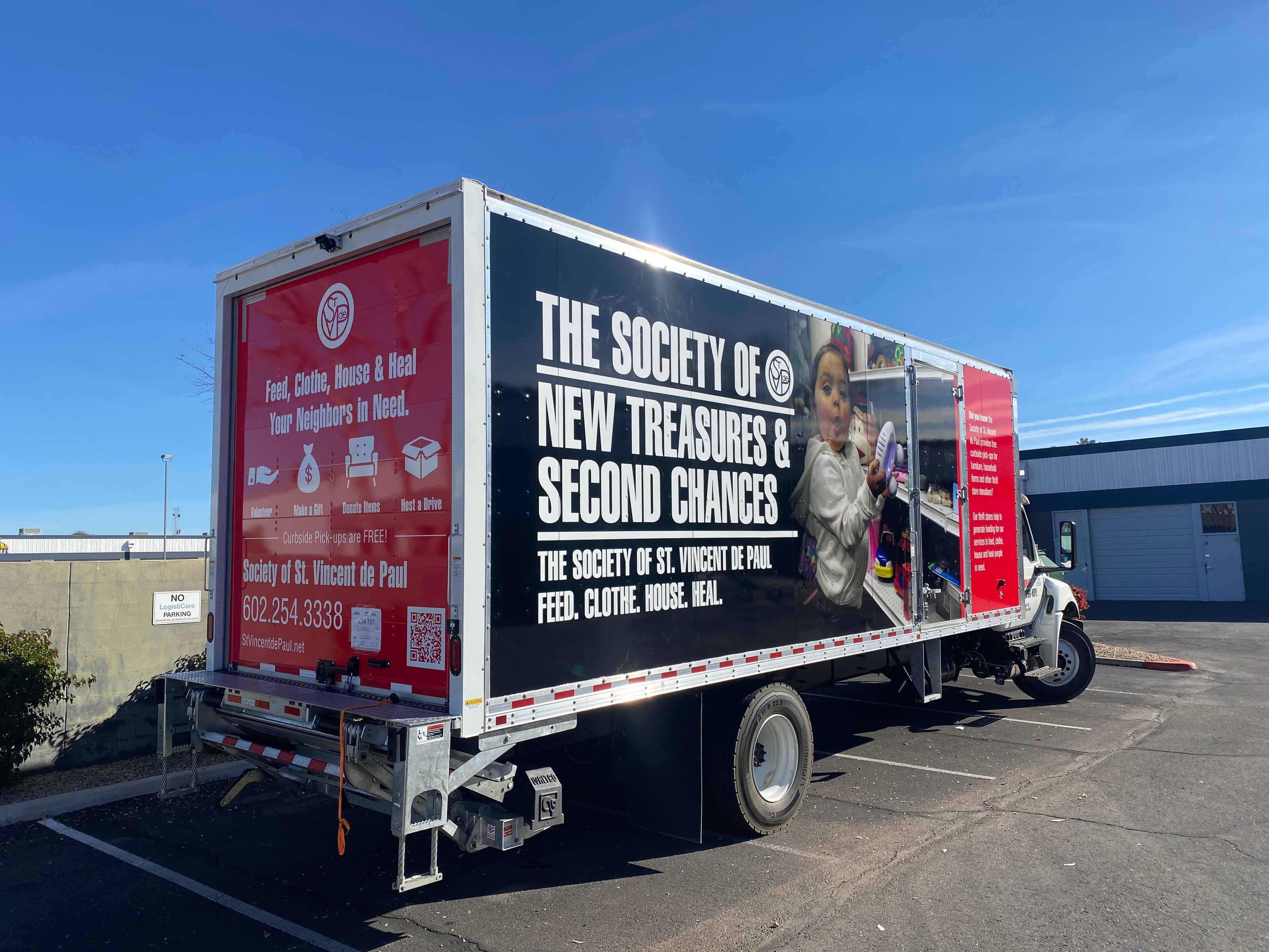 Box Truck Wrap for The Society of St. Vincent De Paul