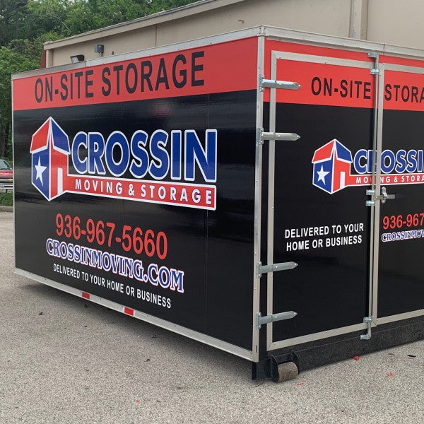 Container wrap for Crossin Moving and Storage in Coldspring, TX