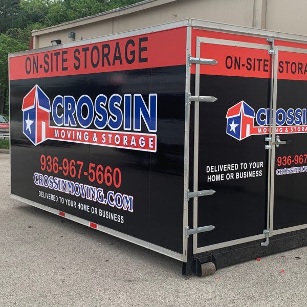 Container wrap for Crossin Moving and Storage in Coldspring, TX