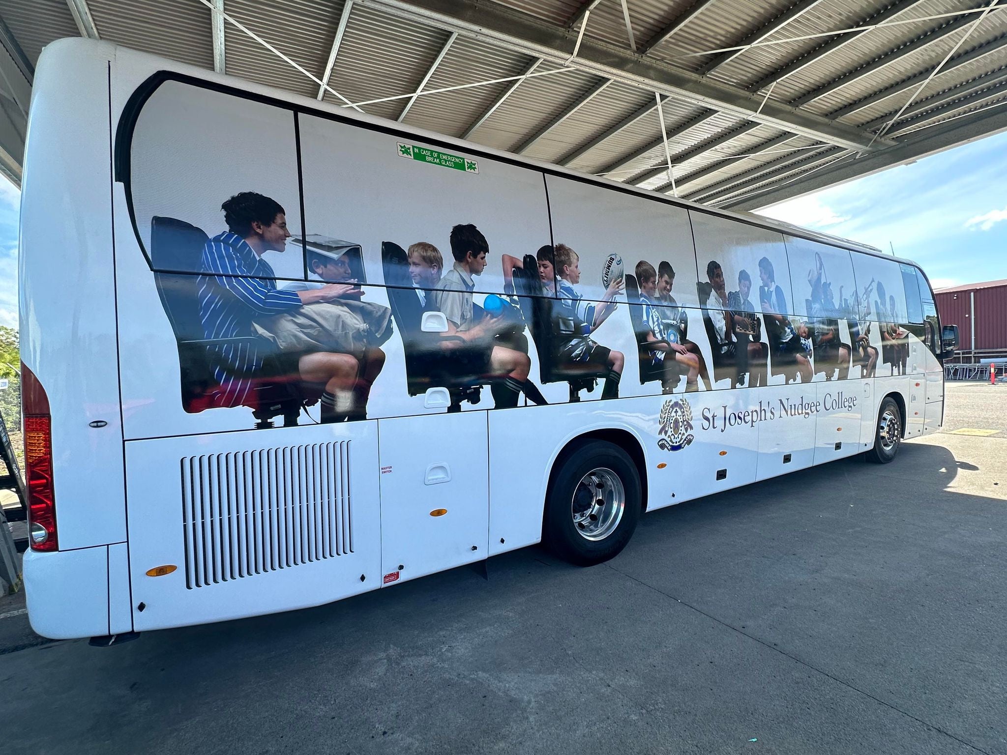 Another New Bus Wrap for Nudgee College in Boonall