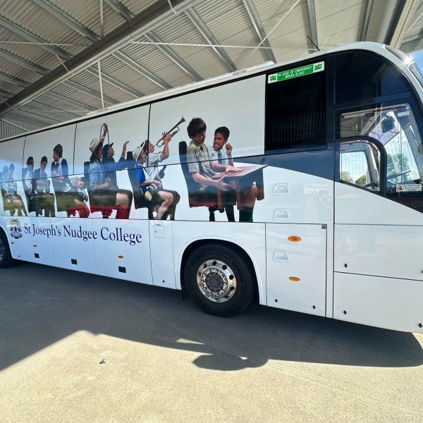 Another New Bus Wrap for Nudgee College in Boonall