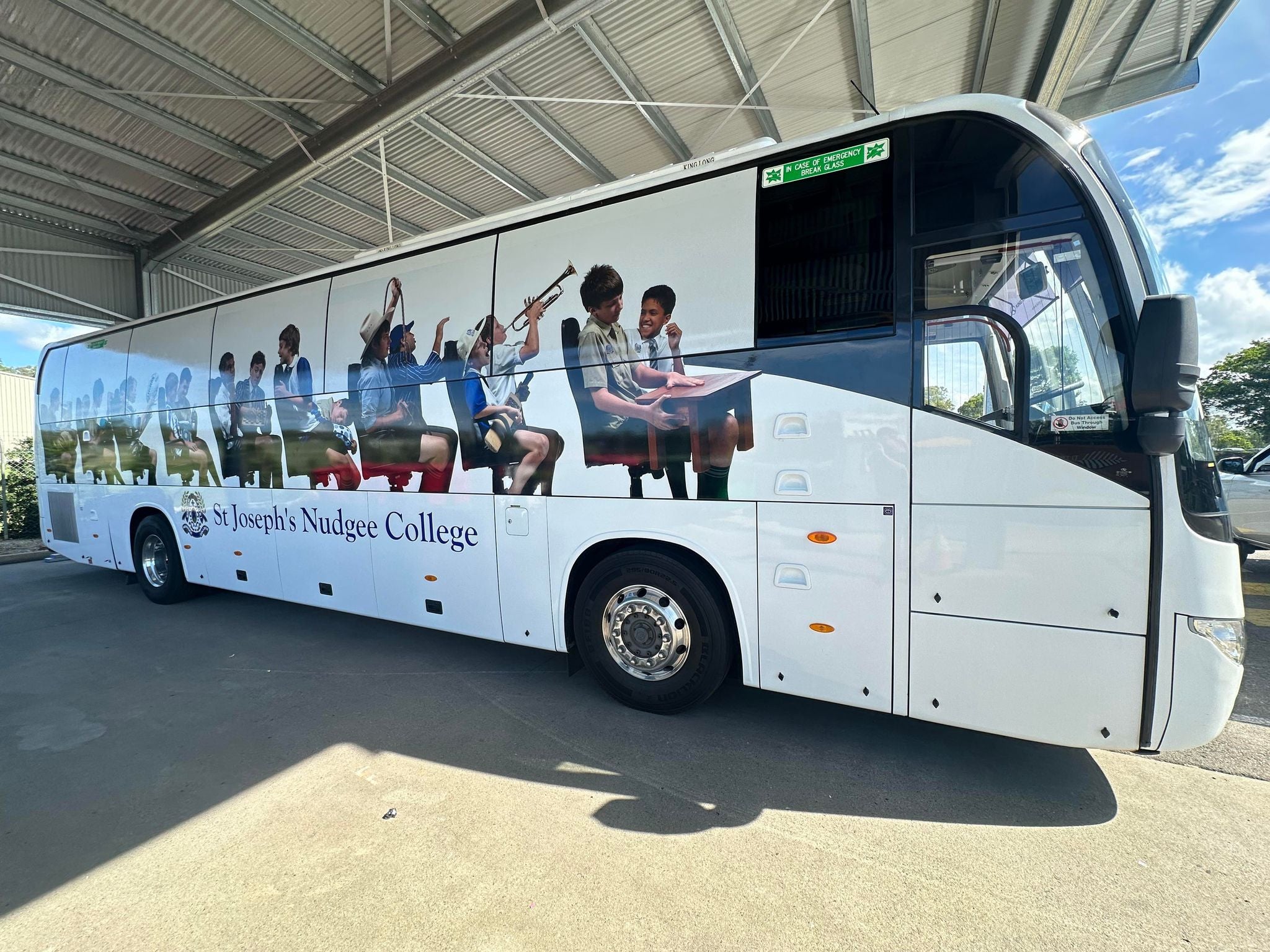 Another New Bus Wrap for Nudgee College in Boonall