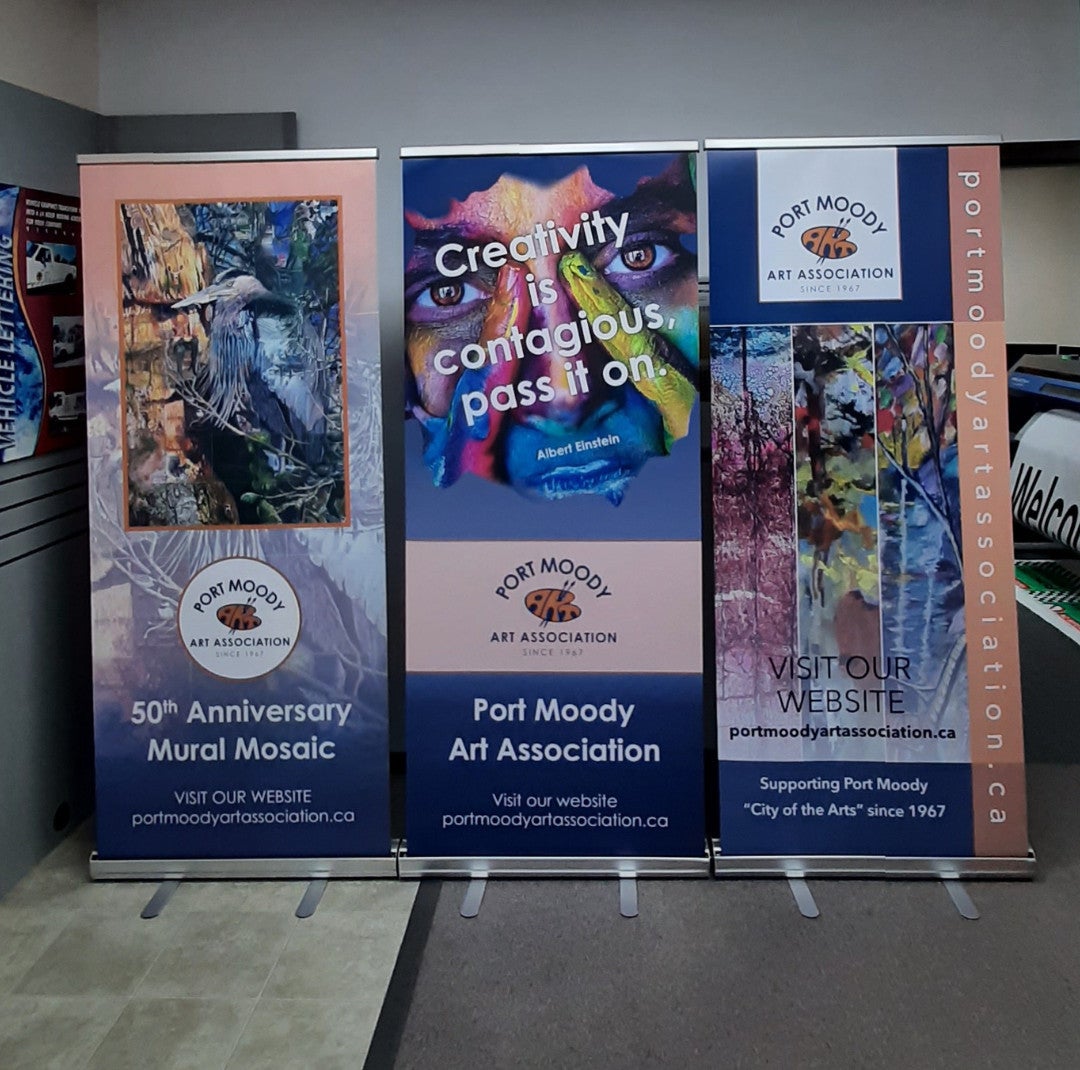Retractable Banner - Port Moody - Port Moody Art Association
