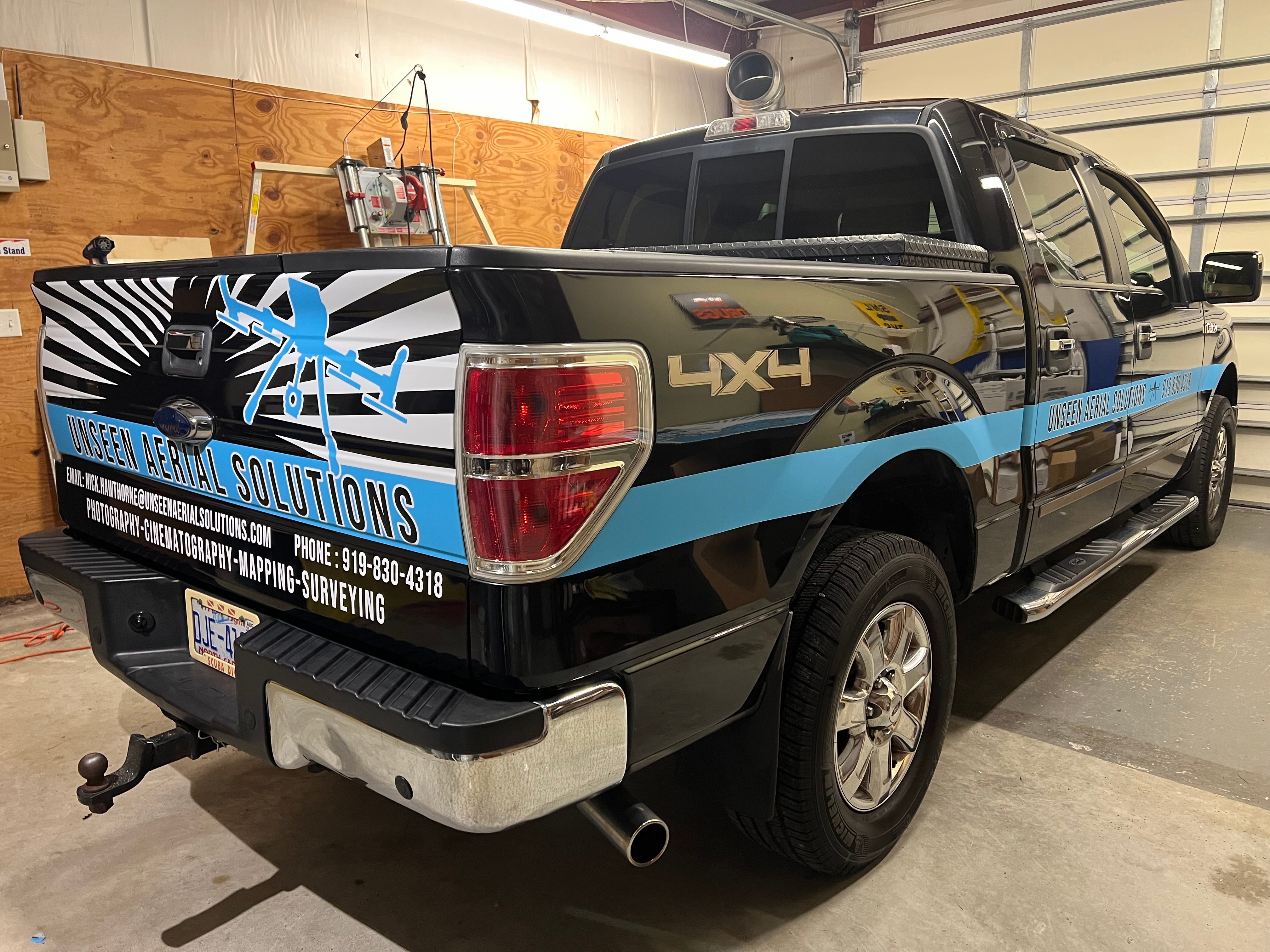 Unseen Aerial Solutions Car Lettering & Decals