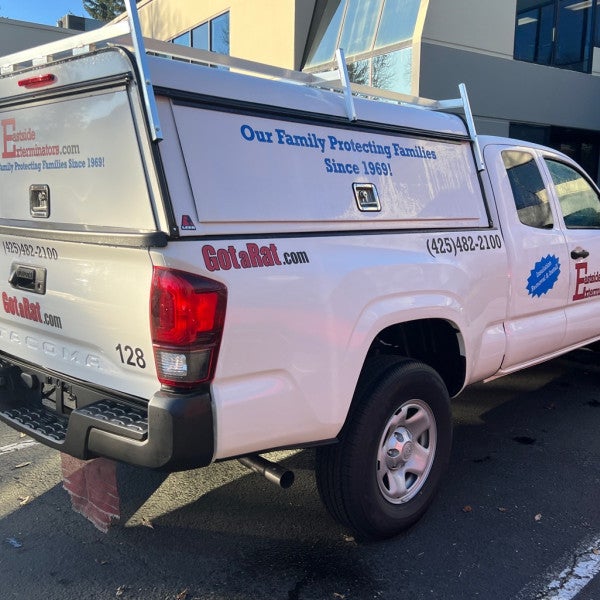 Eastside Exterminators leverages their vehicle fleet to build brand awareness. Woodinville, WA